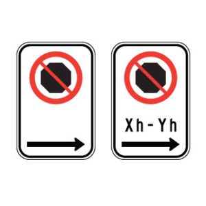 Arrêt interdit à droite