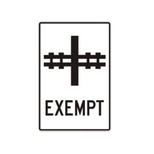 Exemption d'arrêt à un passsage à niveau