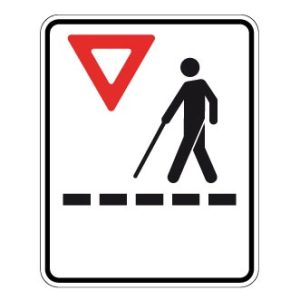 Passage pour personnes atteintes de déficience visuelle