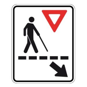 Passage pour personnes atteintes de déficience visuelle