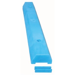 Butoir de stationnement de 36 po BLEU EN HDPE