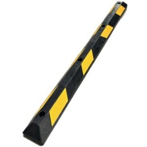 Butoir de stationnement caoutchouc jaune de 72 po