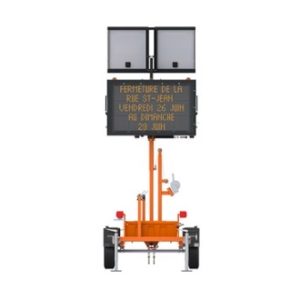 Mini panneau mess. variable sur remorque