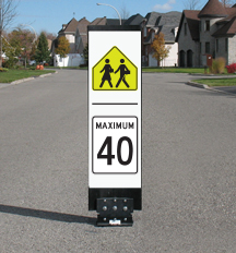 Balise PED-ZONE pour réduction de vitesse