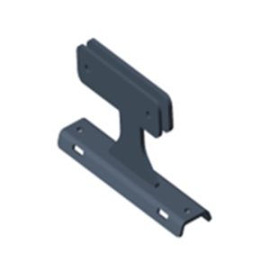 Support d'enseigne noir à nom de rue