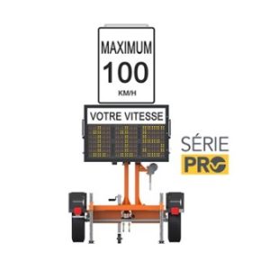 Remorque radar avec affichage de 3 chiffres (KM/H)