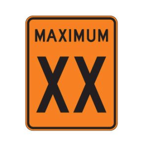 Limite de vitesse: maximum