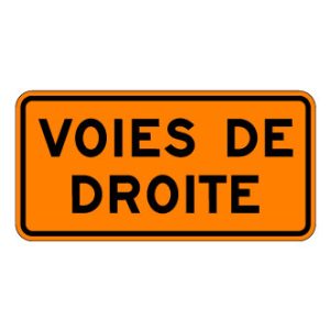Pannonceau voies de droite